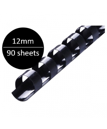 Binding Ring Mintra 12Mm 100/Pack Black 01041