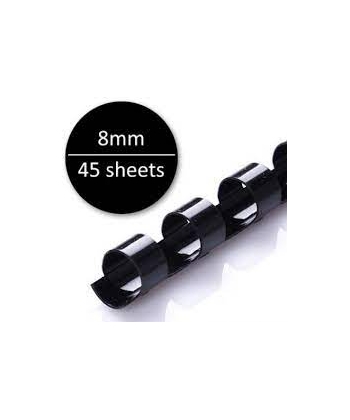Binding Ring Mintra 8Mm 100/Pack Black 01021