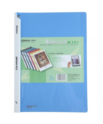 Clip File Comix Pp A4 Clamp File Long Clip Blue Qw324A