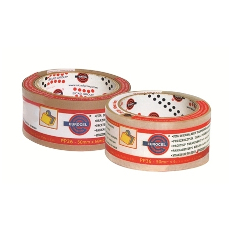 Adhesive Tape Eurocel 5Cmx66M Brown Acrylic Pp36 1Pc