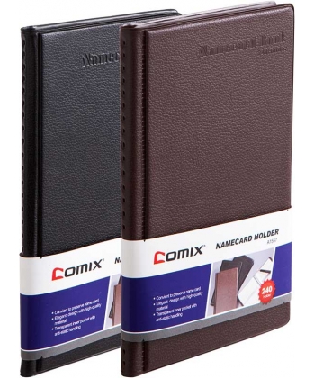 Business Card Album Comix Pvc Fixed 240 Cards Black A1557
