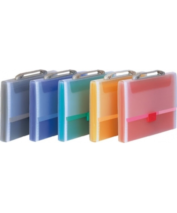 Expanding File Comix Pp F/C 13 Pockets W/Handle Assorted A1281F