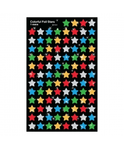 Sticker Trend Supershapes,400 stickers per pack, T46606 Colorful Foil Stars