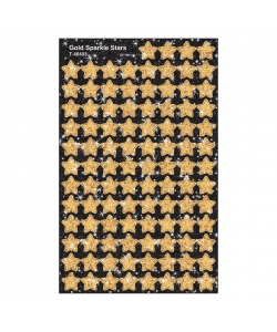 Sticker Trend Supershapes,400 stickers per pack, T46403 Gold Sparkle Stars