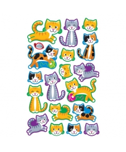 Sticker Trend Supershapes,144 stickers per pack, T46342 Large Purr-Fect Pets