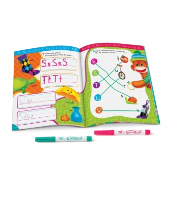 Wipe Off Book Trend,28 reusable pages, T94118 Alphabet Fun Sock Monkeys