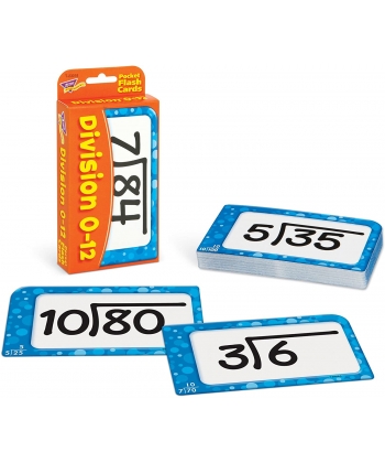 Pocket Flash Card Trend,56 two-sided cards, T23018 Division 0-12