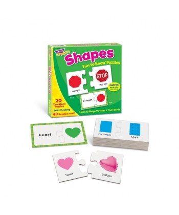 Fun To Know Puzzles Trend,40 pieces, T36008 Shapes