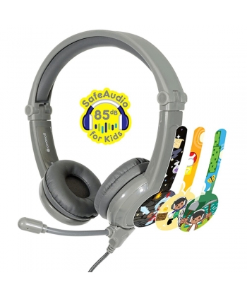 Headphone Buddyphones Galaxy Gaming Grey Bp-Galaxy-Grey