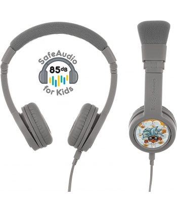 Headphone Buddyphones Explore With Mic Cool Blue Bp-Explorep-Grey