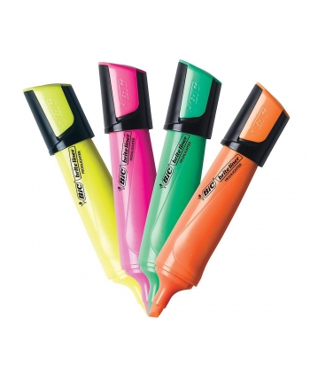 Highlighter Bic Flat Yellow Bst-00269