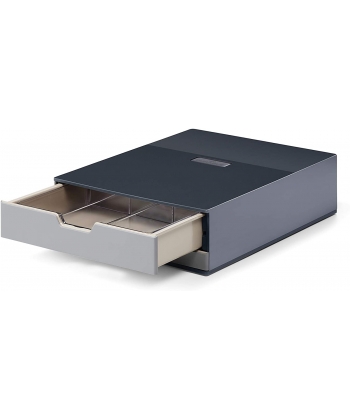 Desk Organizer Durable Coffee Point 2 Drawers Charcoal 3383-58