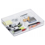 Desk Organizer Durable Coffee Point Caddy 6 Compartments Transparent 3384-19