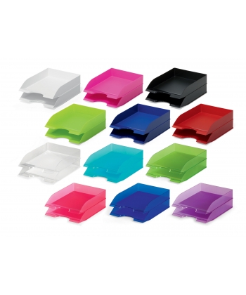 Letter Tray Durable A4 Basic Translucent Red 1701672-003