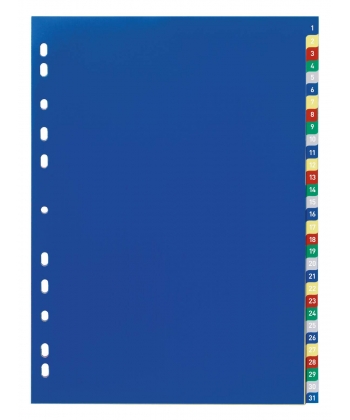 Divider Durable A4 Pp 1-31 Assorted 6756-27