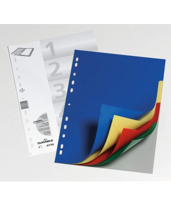 Divider Durable A4 Pp 5Tabs Assorted 6730-27