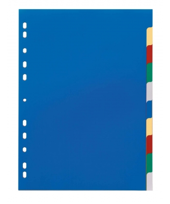 Divider Durable A4 Pp 10Tabs Assorted 6740-27