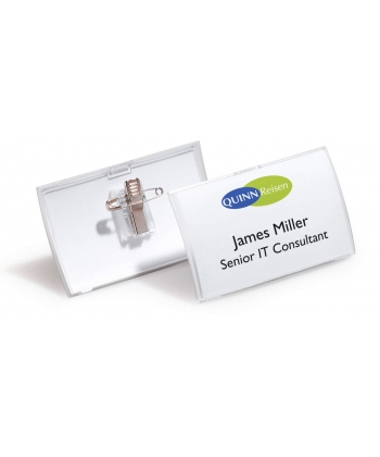 Name Badge Durable 54X90Mm Combi Clip 1Pc 8214-19