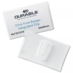 Name Badge Durable 54X90Mm Click Fold W/Clip 8213-19