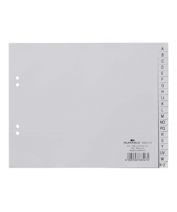 Divider Durable A5 Pp A-Z Grey 6503-10