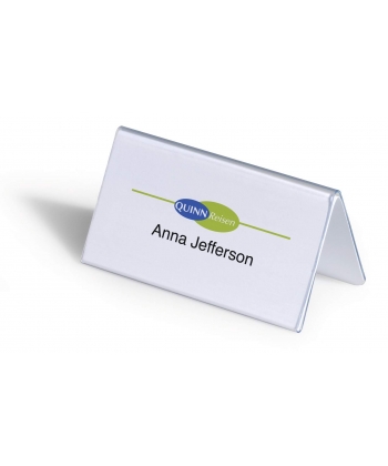 Sign Holder Durable Desktop 52/104X100Mm Transparent 8051-19