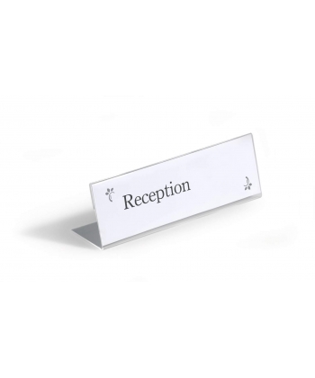 Sign Holder Durable Desktop 61X210Mm Acrylic 8031-19