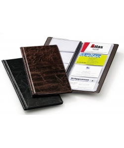 Business Card Album Durable Visifix 96 Cards Pvc Black 2380-01