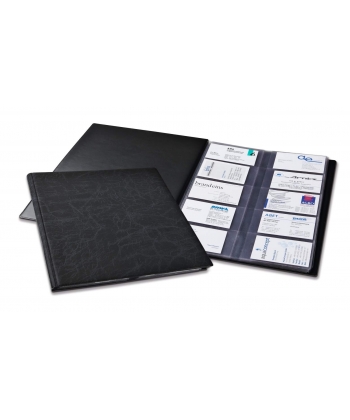Business Card Album Durable Visifix 400 Cards Black 2445-01
