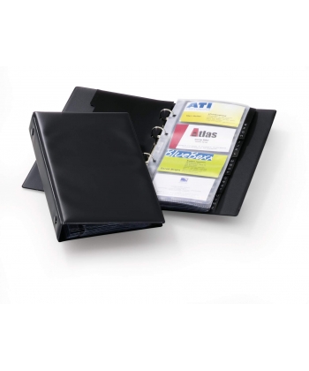Business Card Album Durable Visifix Binder 96 Cards Black 2441-01