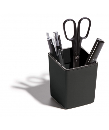 Pen Holder Durable Varicolor Squared Charcoal 7614-58