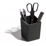 Pen Holder Durable Varicolor Squared Charcoal 7614-58