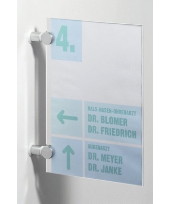 Sign Holder Durable Wall Crystal Sign 210X297Mm 4848-19