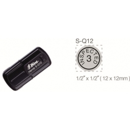 Stamp Shiny Handy S-Q12 12Mm Black