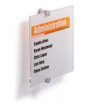 Sign Holder Durable Wall Crystal Sign 210X210Mm Acrylic 4824-19