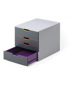 Storage Drawers Durable Varicolor 4 Drawers Without Lock 7604-27