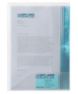 Folder W/2 Flaps And Elastic Durable Pp A4 Multifile Pocket Card Transparent 2533-19