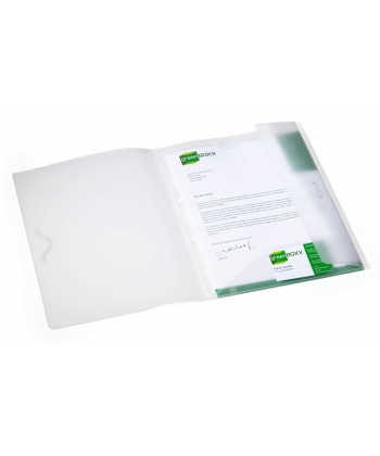 Folder W/2 Flaps And Elastic Durable Pp A4 Multifile Pocket Card Transparent 2533-19