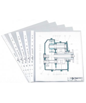 Folder Punched Durable A4 100/Pack Transparent 2660-19