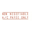 Stamp Shiny Nn-06 Pre-Inked Non Negotiable Red