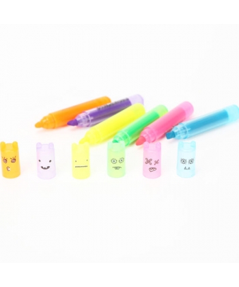 Highlighter M&G 6/Pack Dinosaur Assorted Ahm22572