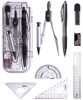 Geometric Set M&G 8Pcs W/Compass Acs90807