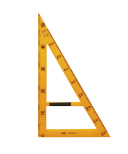 Ruler Triangular Square Mg 60 Degree 80 Cm W/Magnet Yellow Arl960N9