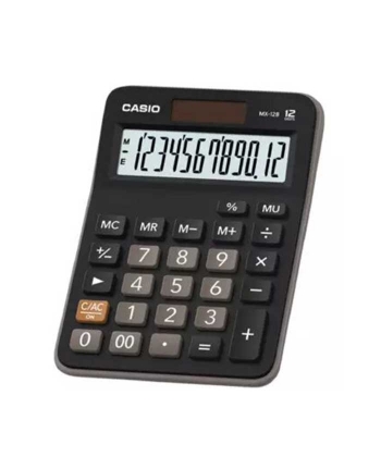 Calculator Casio Mx12 12 Digits Desk Type Black