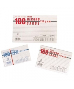 Record Card Bassile Freres Small 100 Cards White