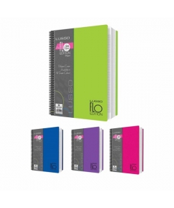 Notebook Bassile Freres Lusso Flo L6144 A4 Seyes Spiral 144 Sheets 80gm Pp