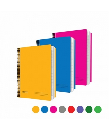 Notebook Bassile Freres Brio 74614 A4 60 gm Seyes Spiral 144Sheets