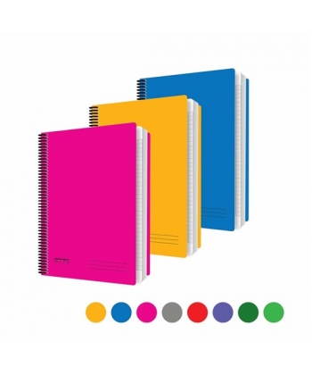 Notebook Bassile Freres Brio 74107 A4 60gm Ruled 72 Sheets Spiral