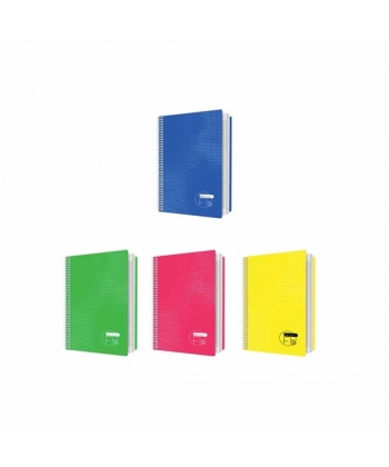 Notebook Bassile Freres Genio Flo.75096 A5 Seyes 96 Sheets 70gm Spiral
