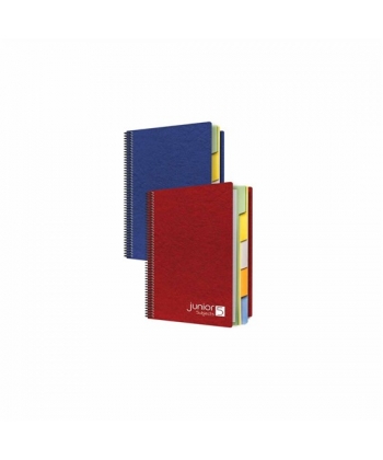 Notebook Bassile Freres Genio 8144 A5 Junior Seyes 5Sub 144 Sheets 70gm Spiral