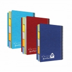 Notebook Bassile Freres Genio 3120 A4 Ruled 5Sub. 120 Sheets 70gm Spiral
